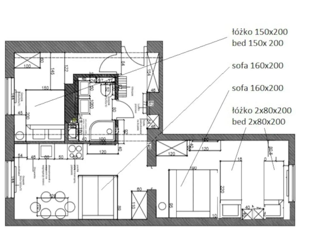Family Luxury Comfort Old Town Apartament, 1-8, 2 Sypialnie I Salon, Parking W Cenie Danzica Esterno foto